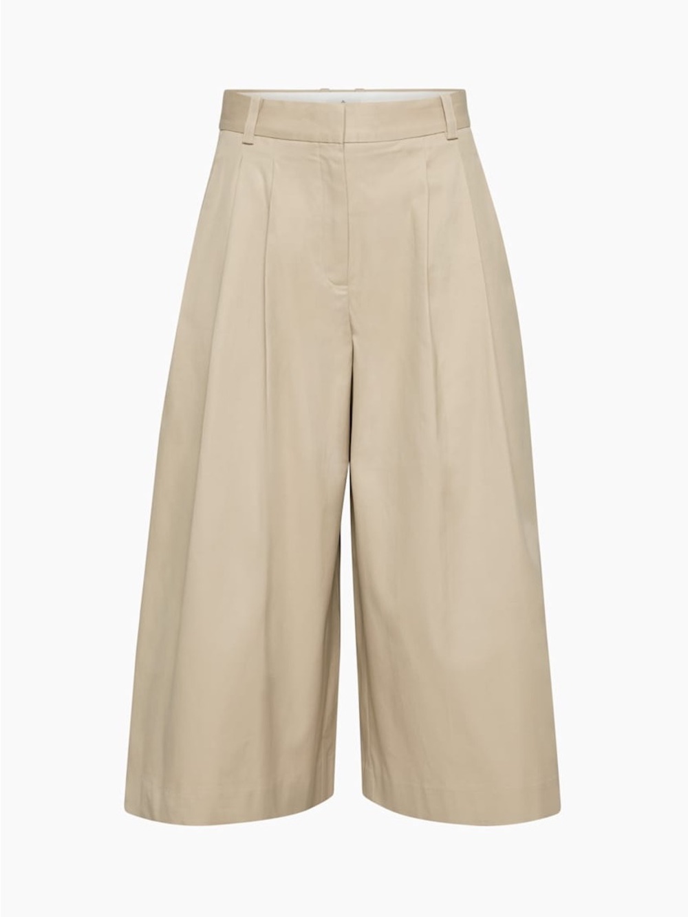 Aritzia Babaton High-Rise Wide-Leg Cropped Trousers in Beige - Picture 5 of 16